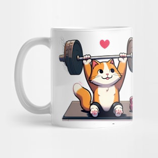 Kitty's Barbell Love Lift Mug